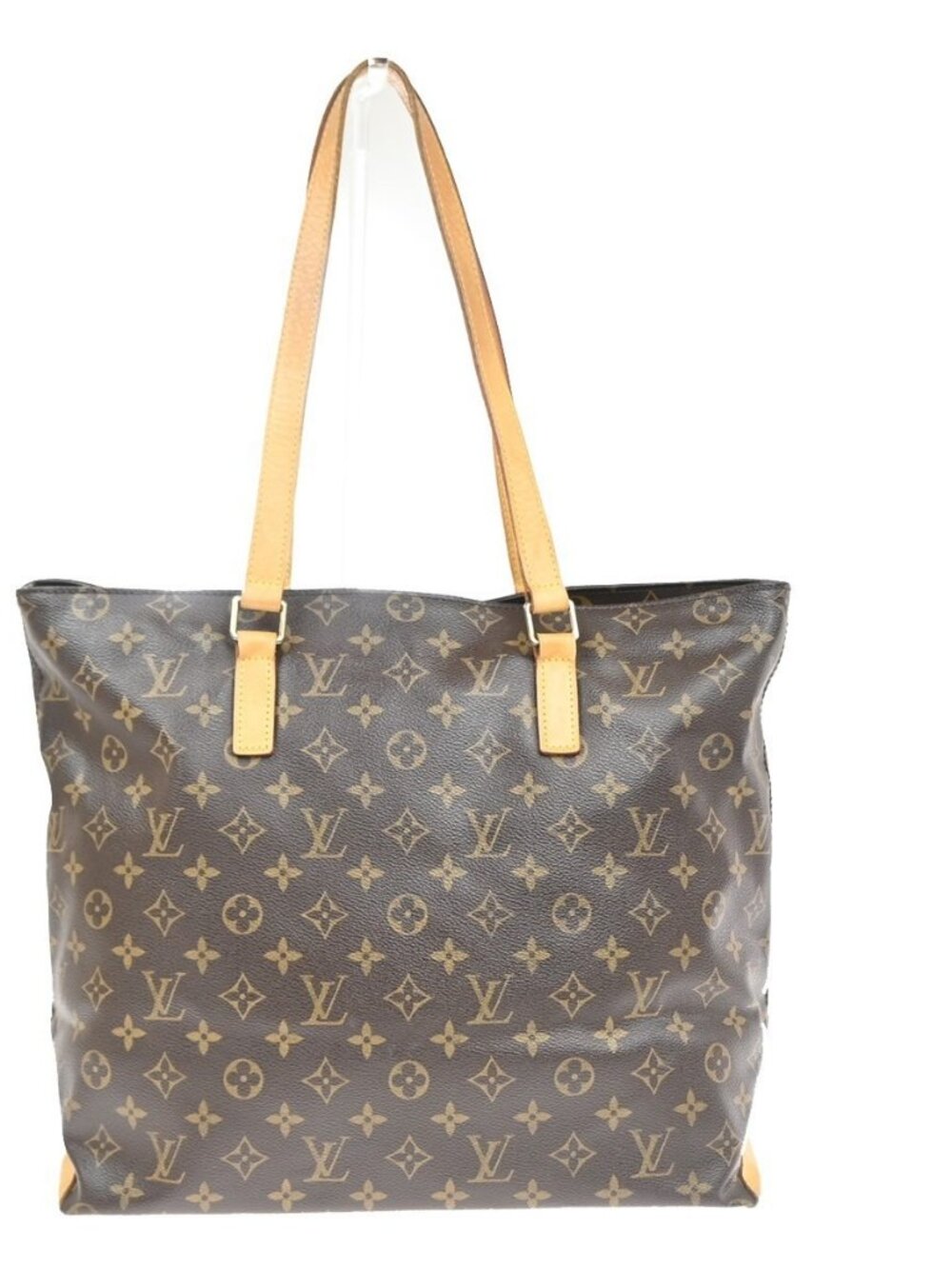 LOUIS VUITTON Cabas Mezzo Shoulder Bag Monogram Leather Brown M51151 73MA498 - Picture 3 of 16